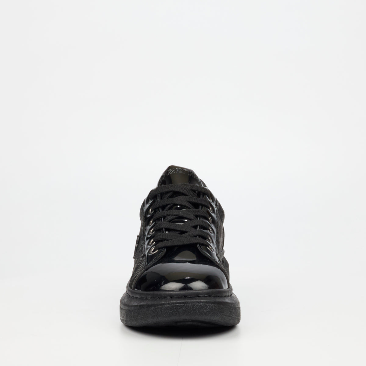 Mazerata Kelvis 6 Faux Patent / Snake Sneaker -  Black