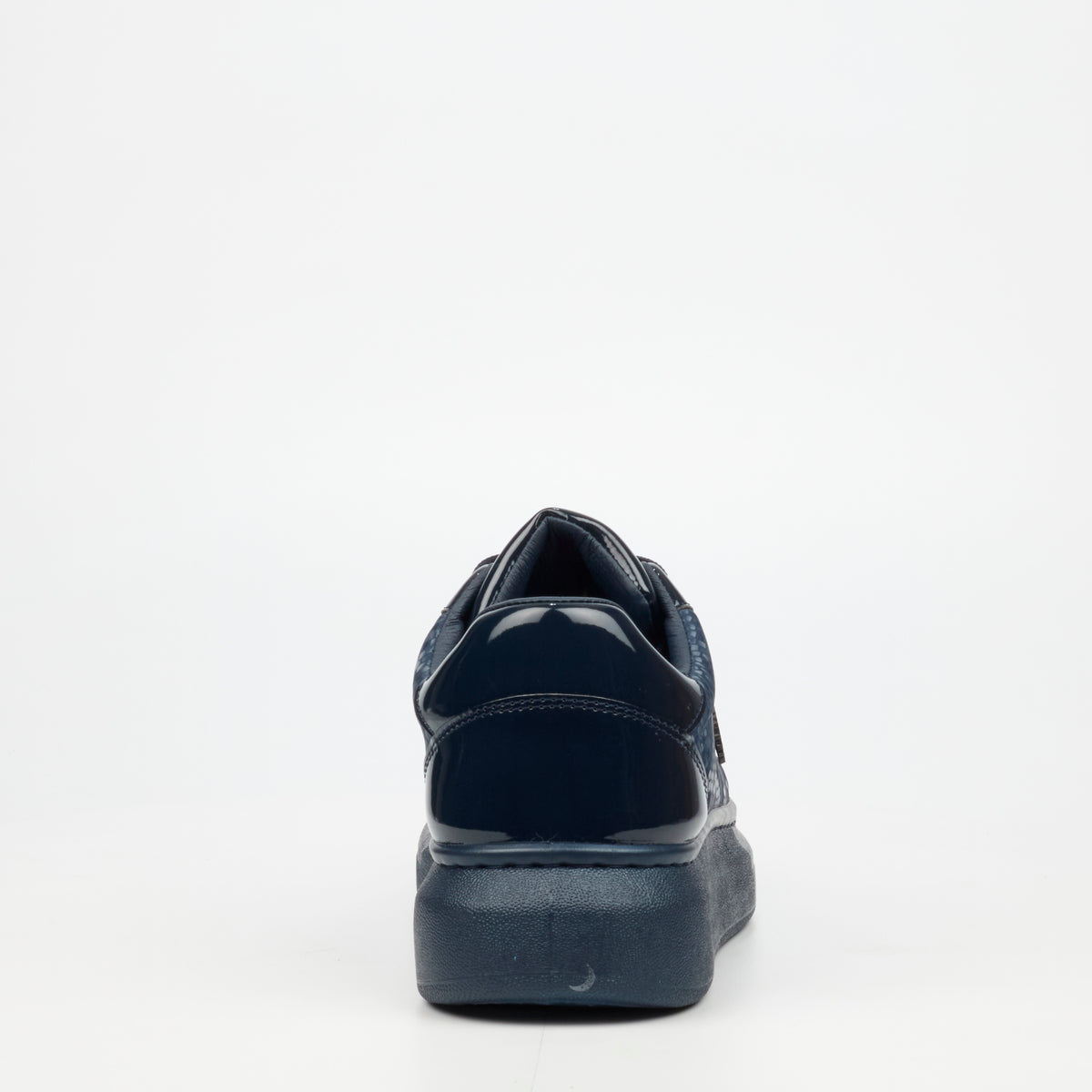 Mazerata Kelvis 6 Faux Patent / Snake Sneakers -  Navy