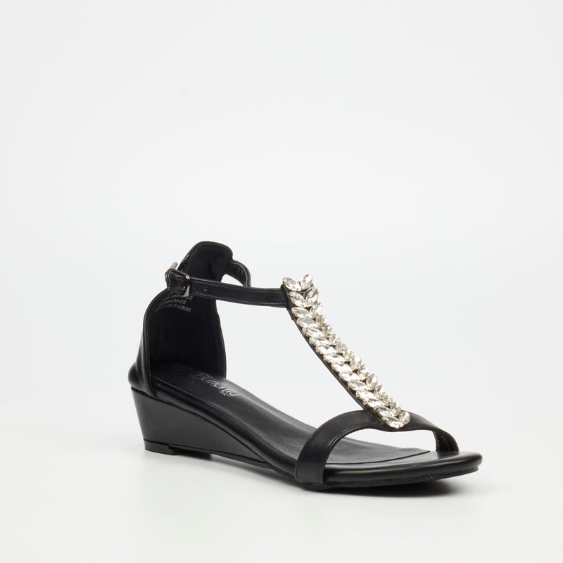 Butterfly Feet Kenna 1 Sandal - Black footwear Butterfly Feet   