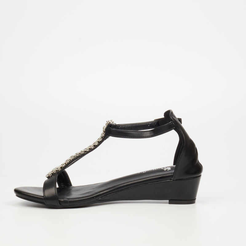 Butterfly Feet Kenna 1 Sandal - Black footwear Butterfly Feet   