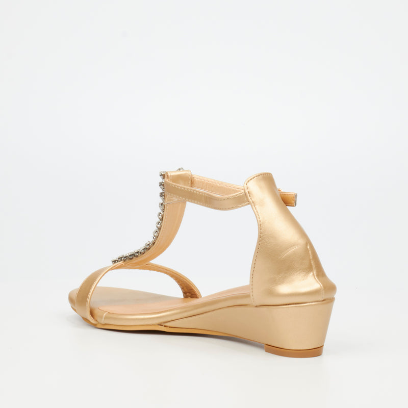 Butterfly Feet Kenna 1 Sandal - Champagne footwear Butterfly Feet   