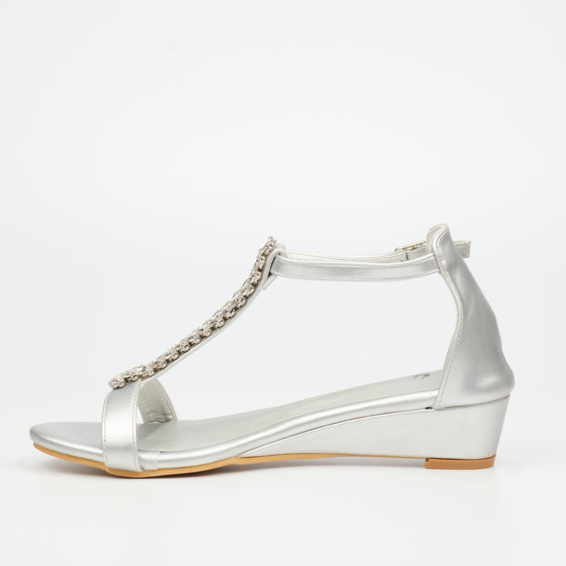 Butterfly Feet Kenna 1 Sandal - Silver footwear Butterfly Feet   