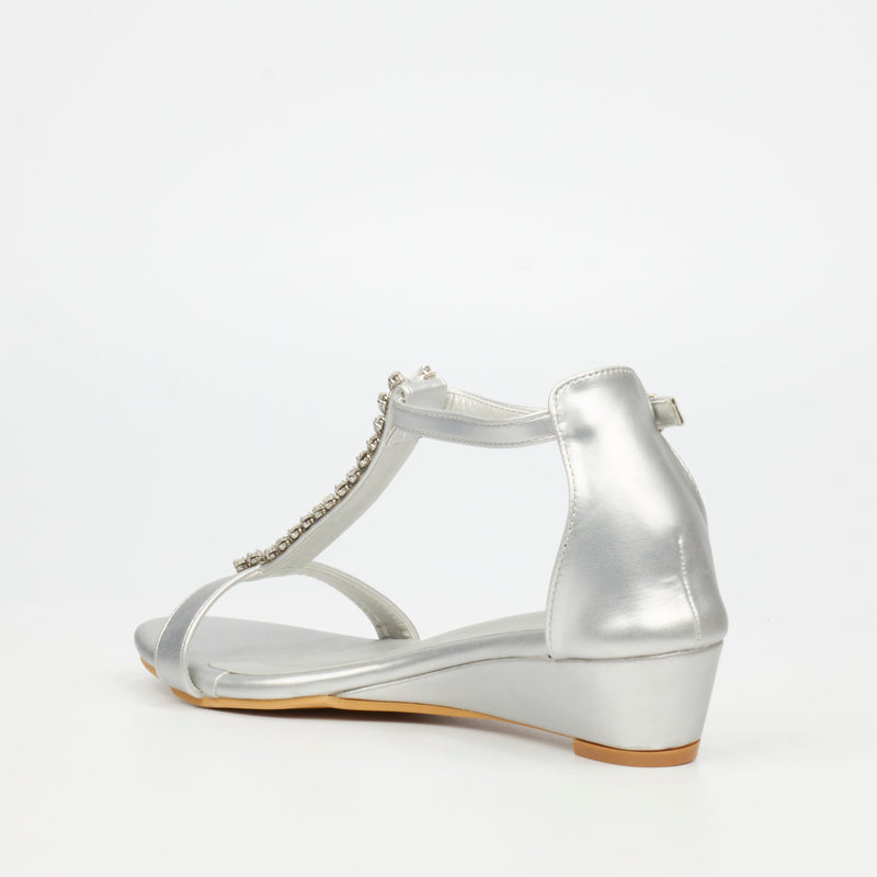 Butterfly Feet Kenna 1 Sandal - Silver footwear Butterfly Feet   