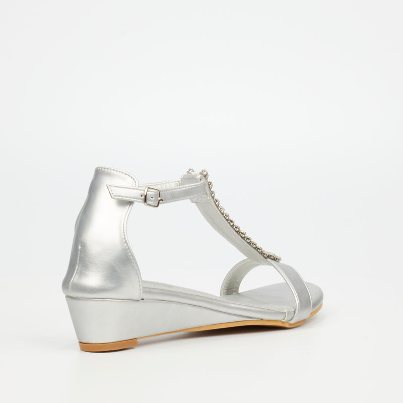 Butterfly Feet Kenna 1 Sandal - Silver footwear Butterfly Feet   