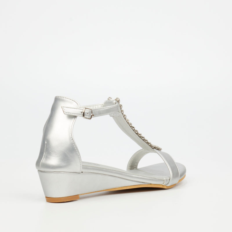 Butterfly Feet Kenna 1 Sandal - Silver footwear Butterfly Feet   