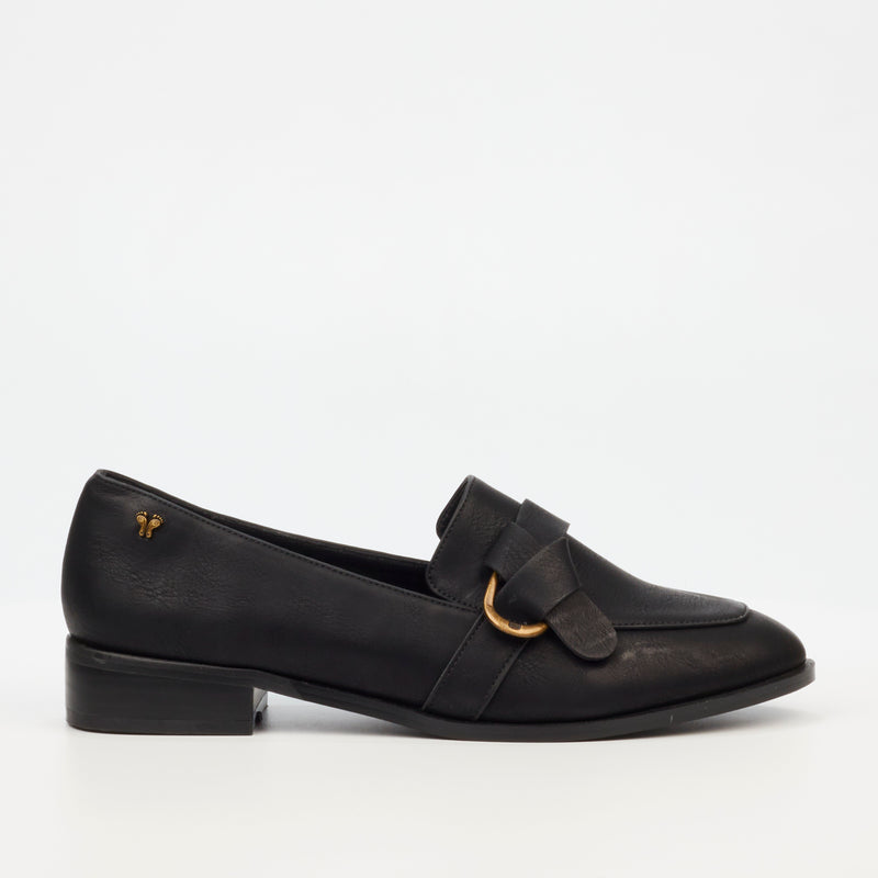 Butterfly Feet Kerene 5 Loafer - Black footwear Butterfly Feet   