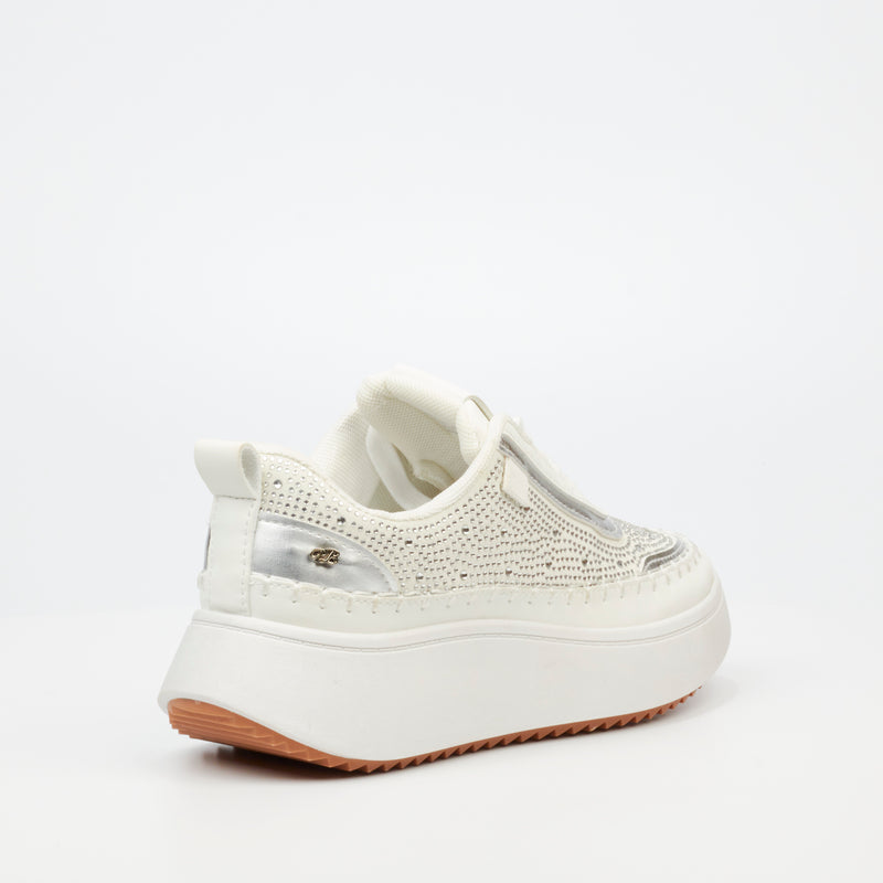 Miss Black Kimberly 1 Sneaker - White footwear Miss Black   