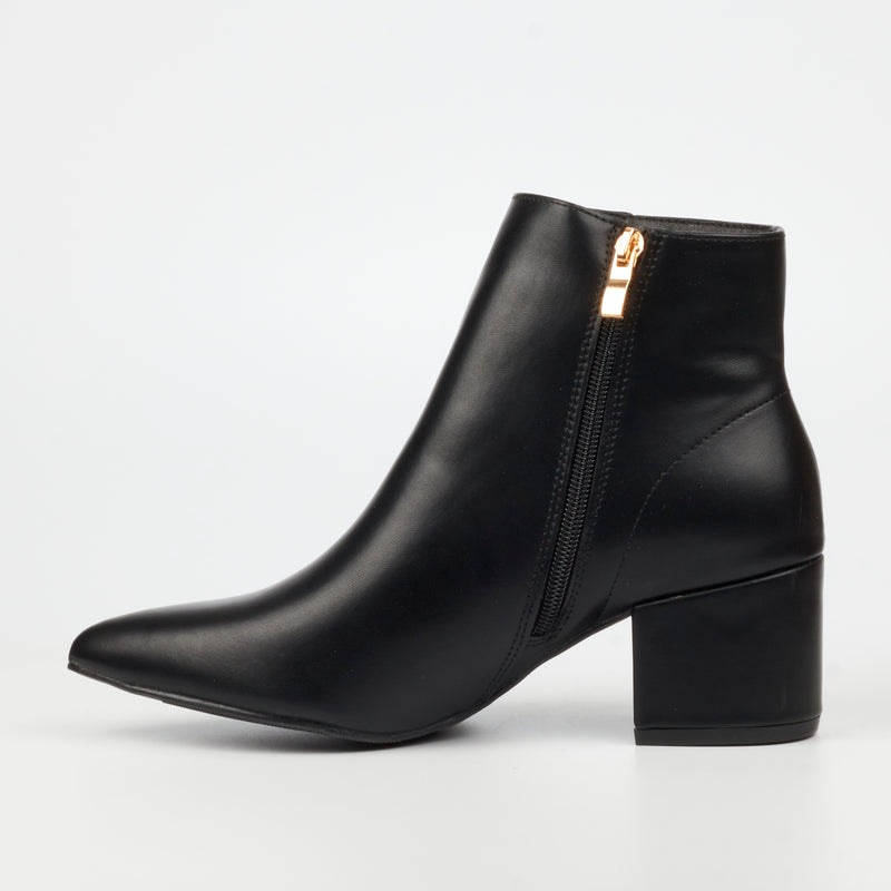 Miss Black Kris 1 Ankle Boot - Black footwear Miss Black