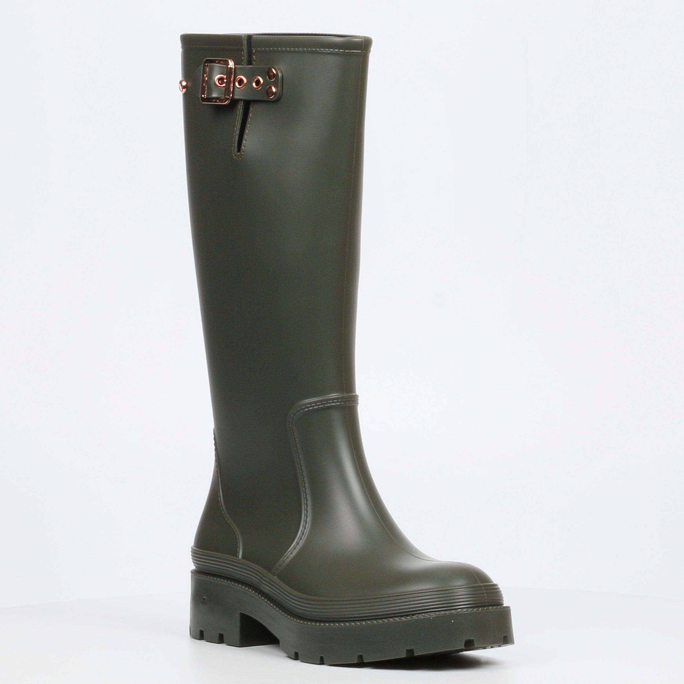 Viabeach Laine 2 High Boots - Khaki footwear Viabeach
