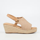 Butterfly Feet Lanah 1 Wedge - Beige footwear Butterfly Feet