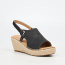 Butterfly Feet Lanah 1 Wedge - Black footwear Butterfly Feet