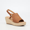 Butterfly Feet Lanah 1 Wedge - Tan footwear Butterfly Feet