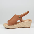 Butterfly Feet Lanah 1 Wedge - Tan footwear Butterfly Feet