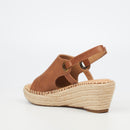 Butterfly Feet Lanah 1 Wedge - Tan footwear Butterfly Feet