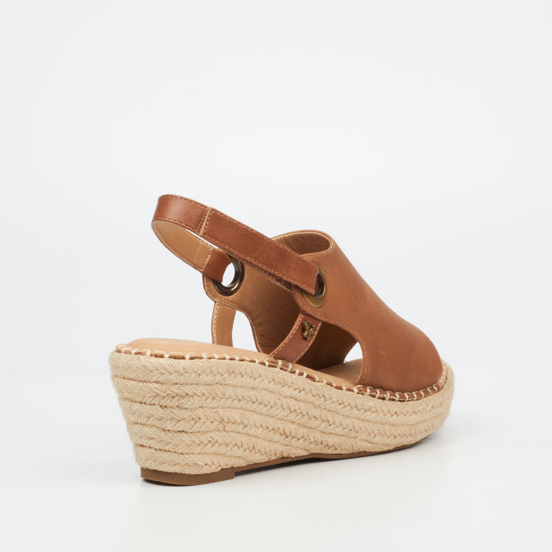 Butterfly Feet Lanah 1 Wedge - Tan footwear Butterfly Feet