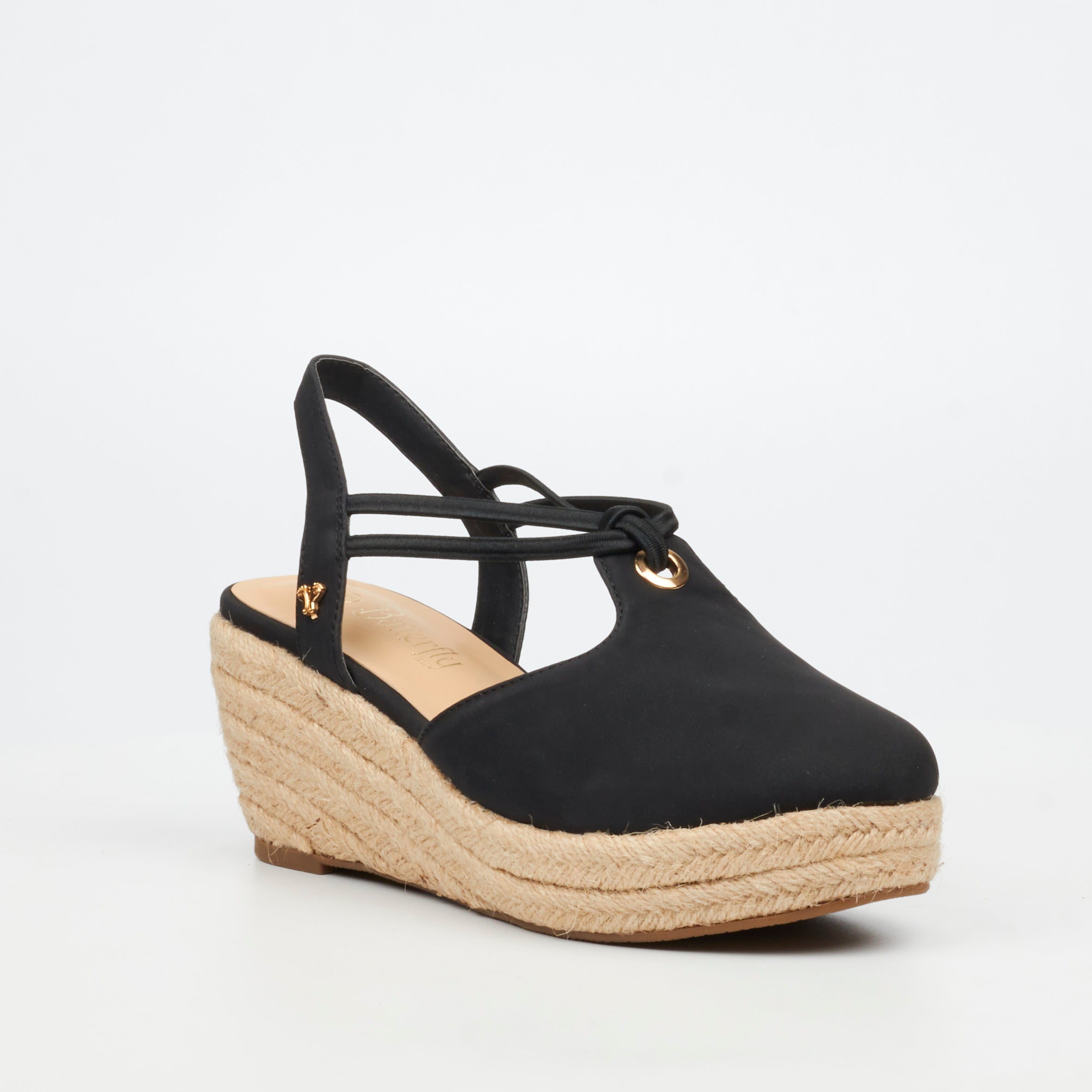 Butterfly Feet Lanah 3 Wedge - Black footwear Butterfly Feet