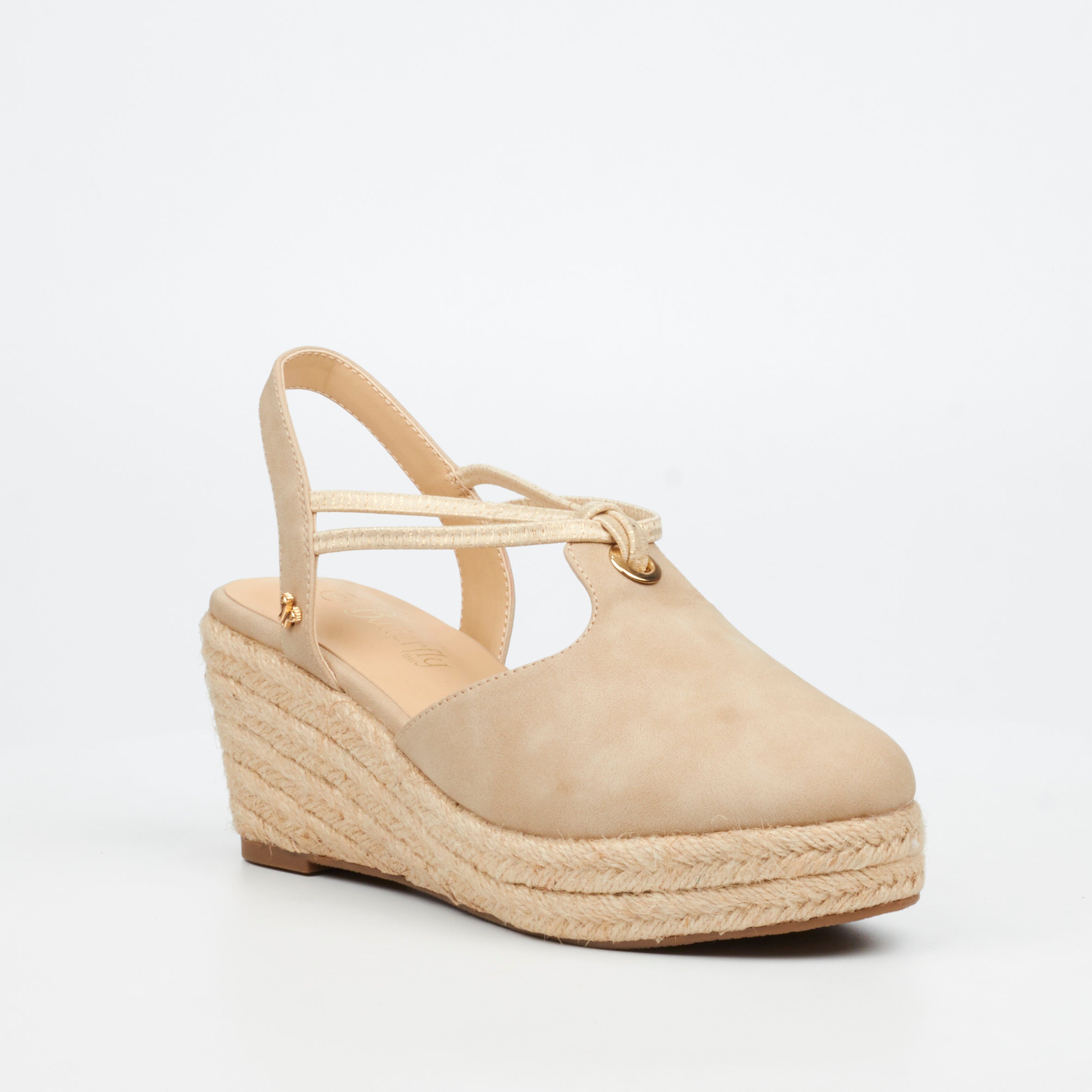 Butterfly Feet Lanah 3 Wedge - Taupe footwear Butterfly Feet