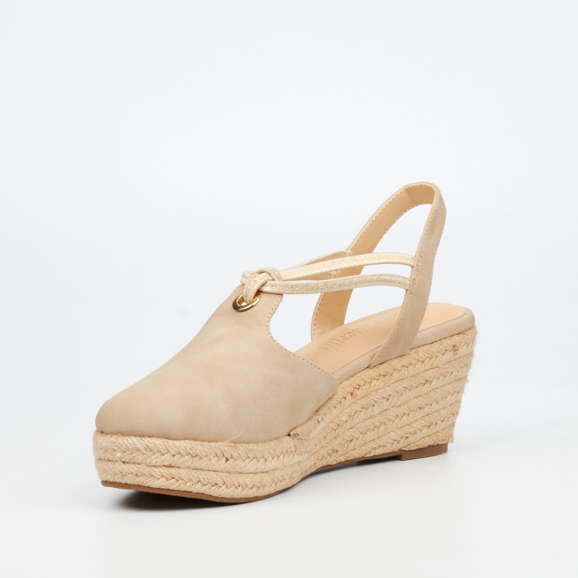Butterfly Feet Lanah 3 Wedge - Taupe footwear Butterfly Feet