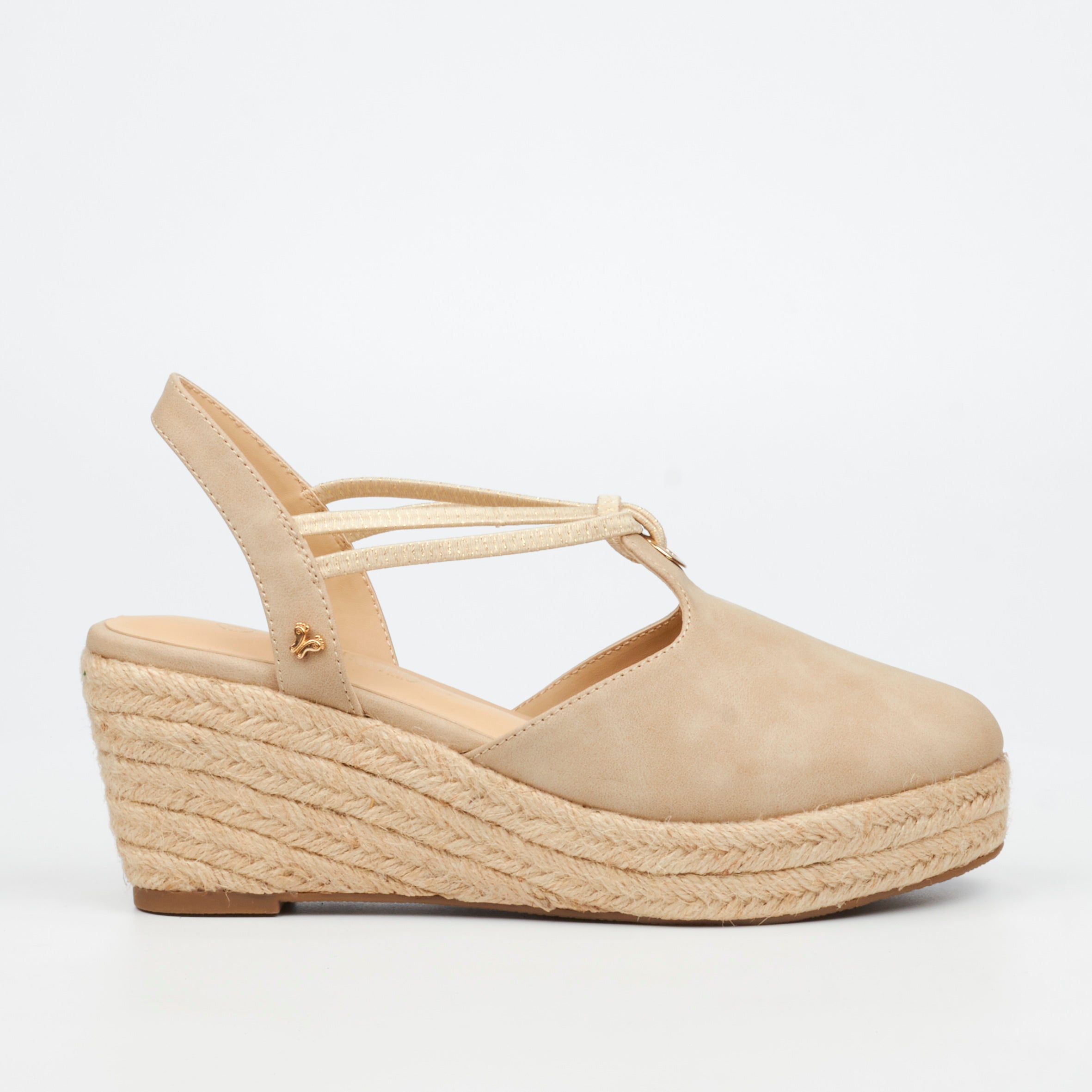 Butterfly Feet Lanah 3 Wedge - Taupe footwear Butterfly Feet