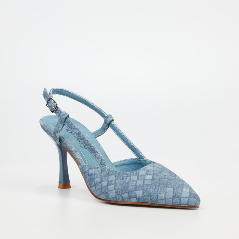 Butterfly Feet Latoya 1 Heel - Blue footwear Butterfly Feet