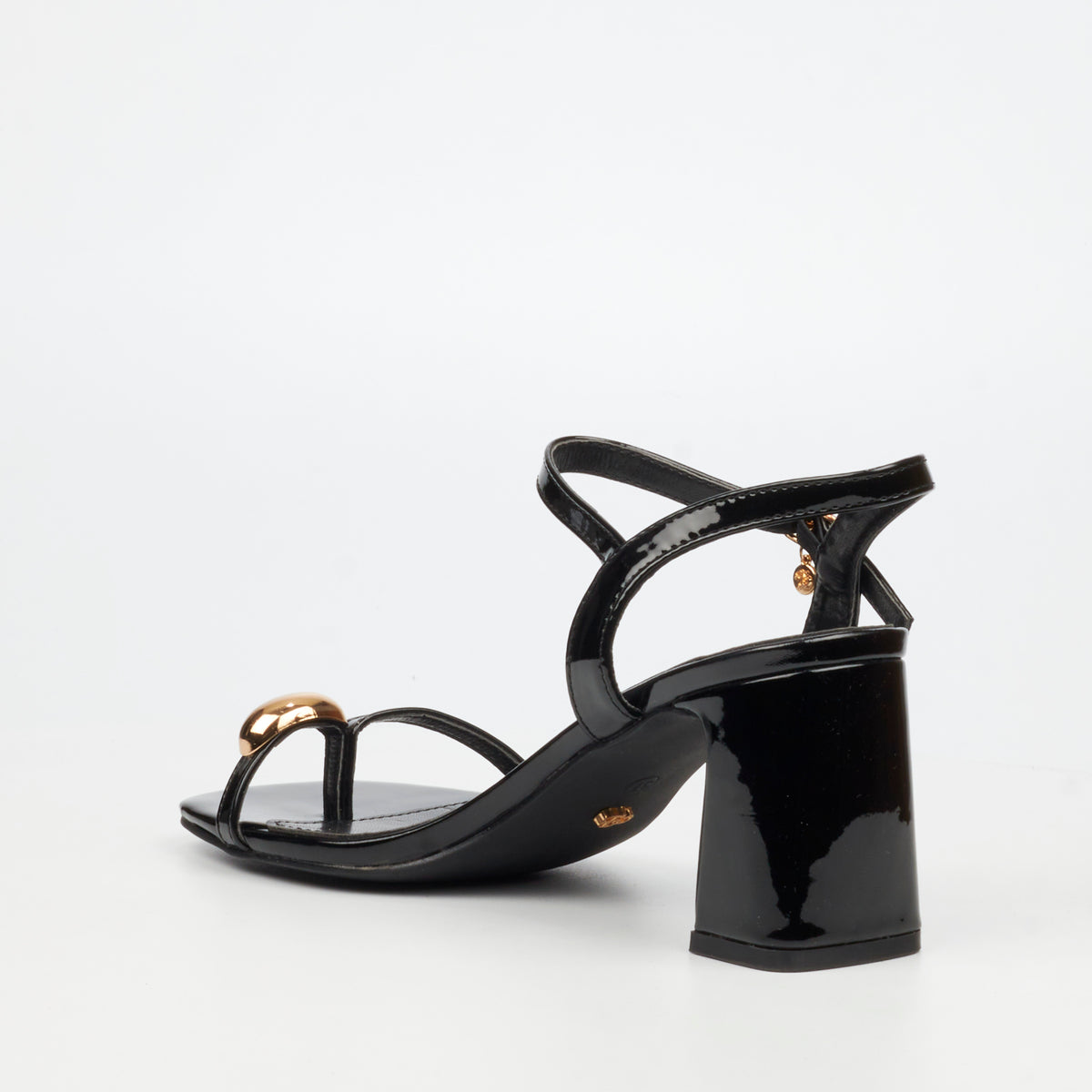 Miss Black Lenor 1 Low Block Heels - Black