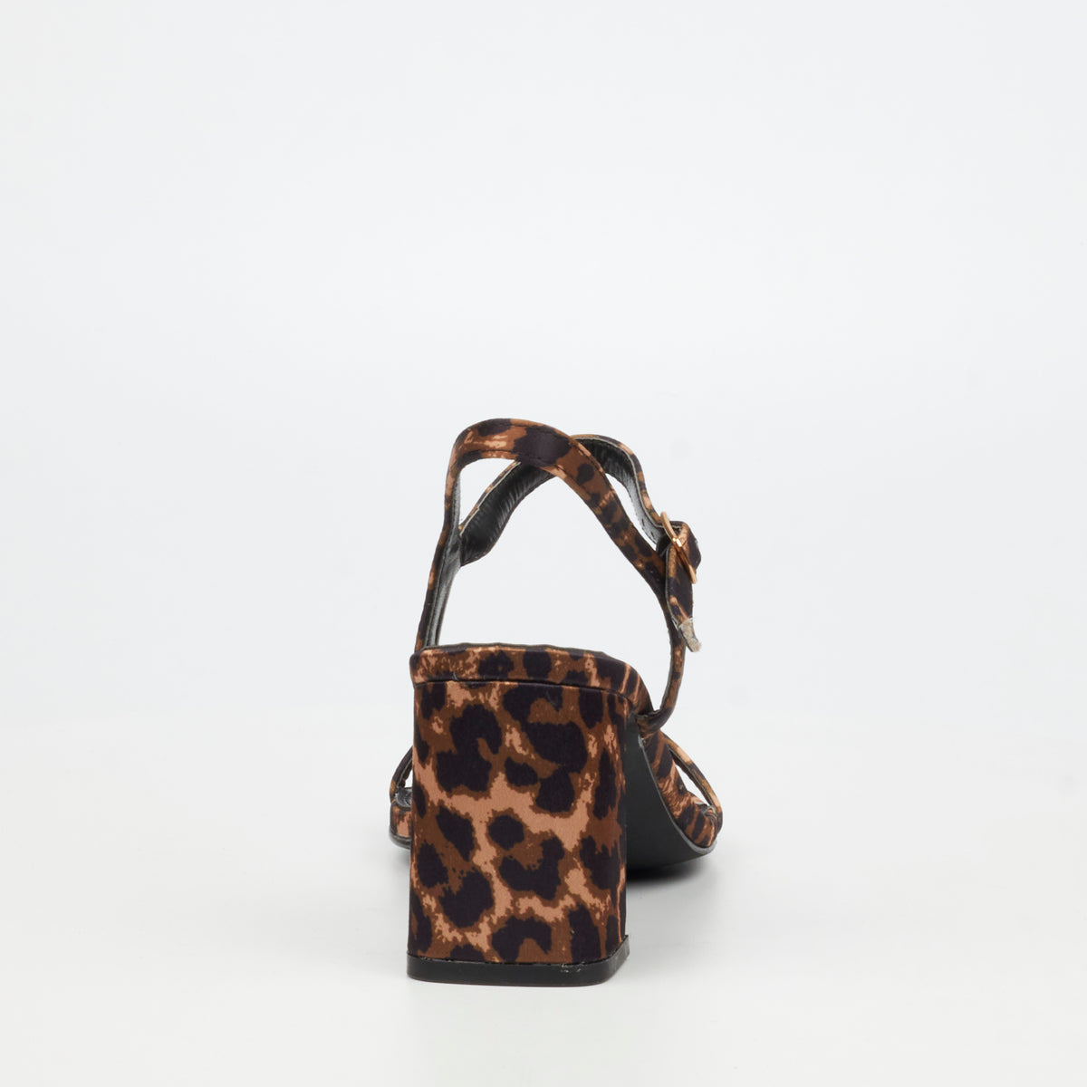 Miss Black Lenor 1 Low Block Geels - Leopard