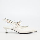 Butterfly Feet Leora 1 Heel - White footwear Butterfly Feet