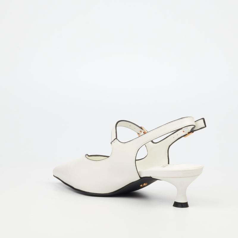 Butterfly Feet Leora 1 Heel - White footwear Butterfly Feet