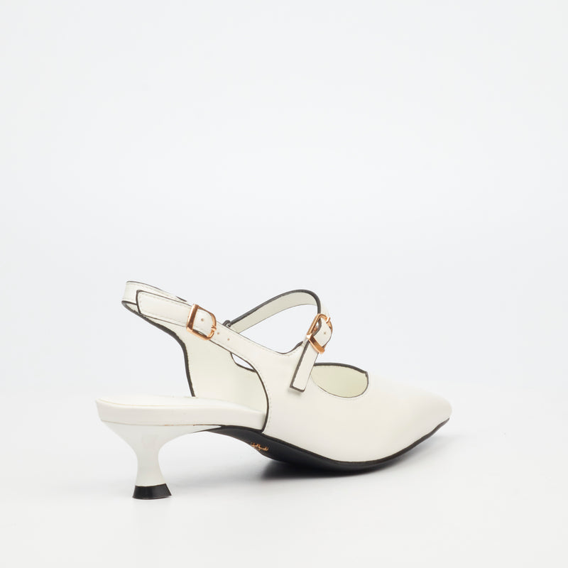 Butterfly Feet Leora 1 Heel - White footwear Butterfly Feet