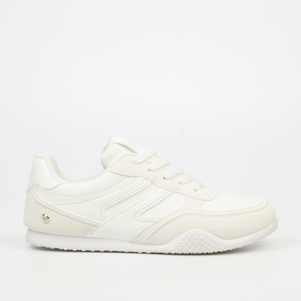Levazzo 1 Sneakers Faux Leather / Faux Suede - White footwear Miss Black