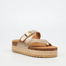 Miss Black Lexicon 1 Flatform - Champagne footwear Miss Black