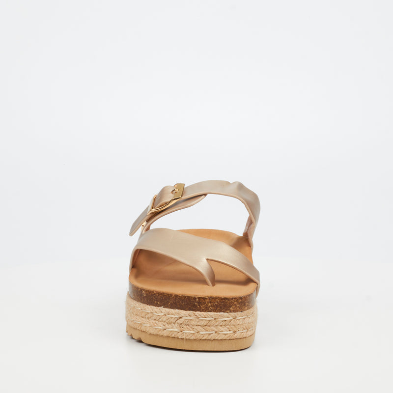 Miss Black Lexicon 1 Flatform - Champagne footwear Miss Black