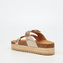 Miss Black Lexicon 1 Flatform - Champagne footwear Miss Black