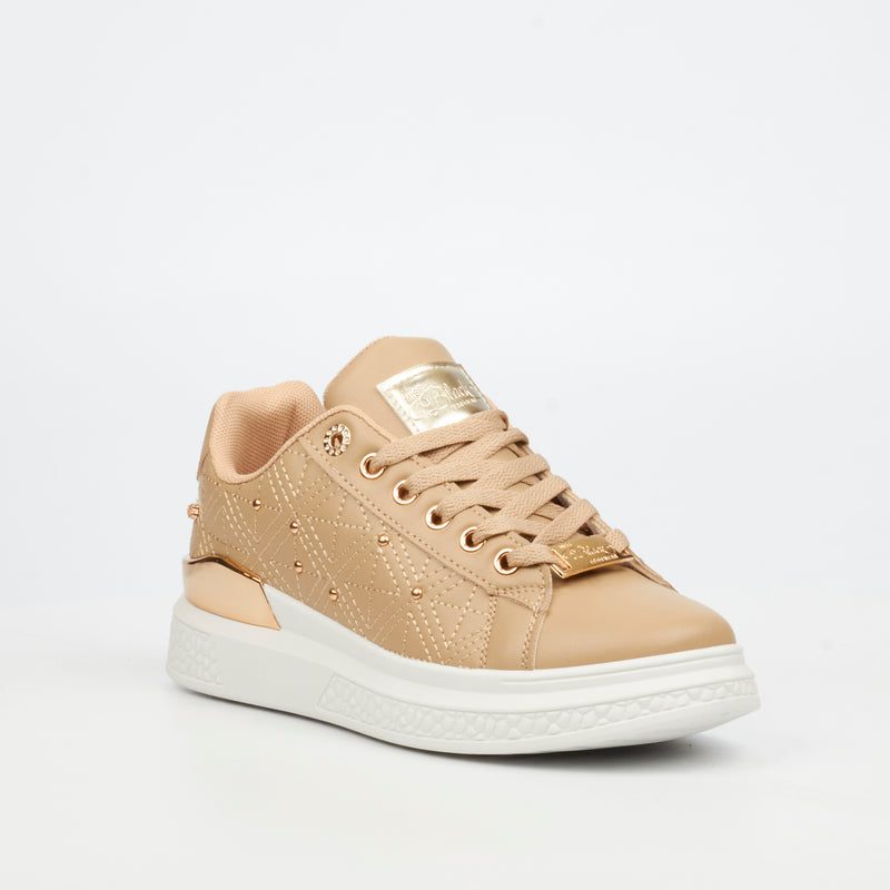 Miss Black Lezan 2 Sneaker - Taupe footwear Miss Black