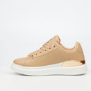 Miss Black Lezan 2 Sneaker - Taupe footwear Miss Black