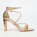 Miss Black Liliana 2 Heel - Gold footwear Miss Black