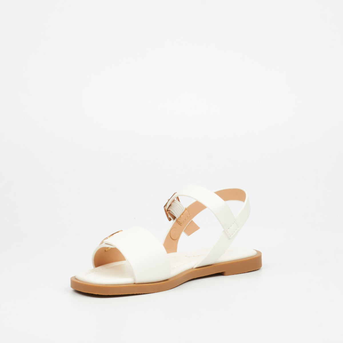 Flutterby Lillie 2 Flat Sandal - White