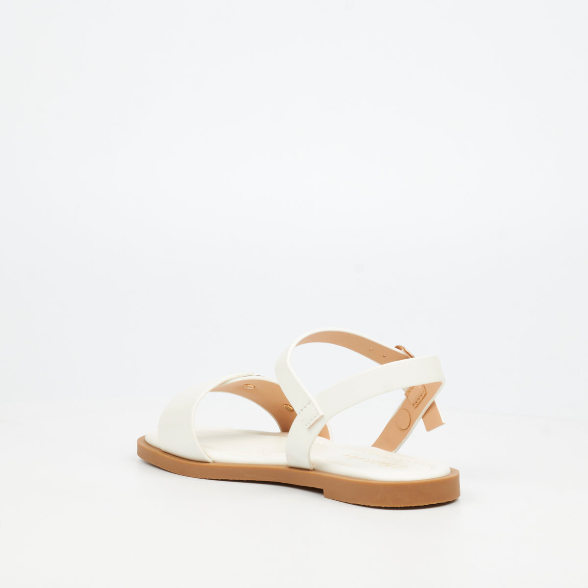 Flutterby Lillie 2 Flat Sandal - White