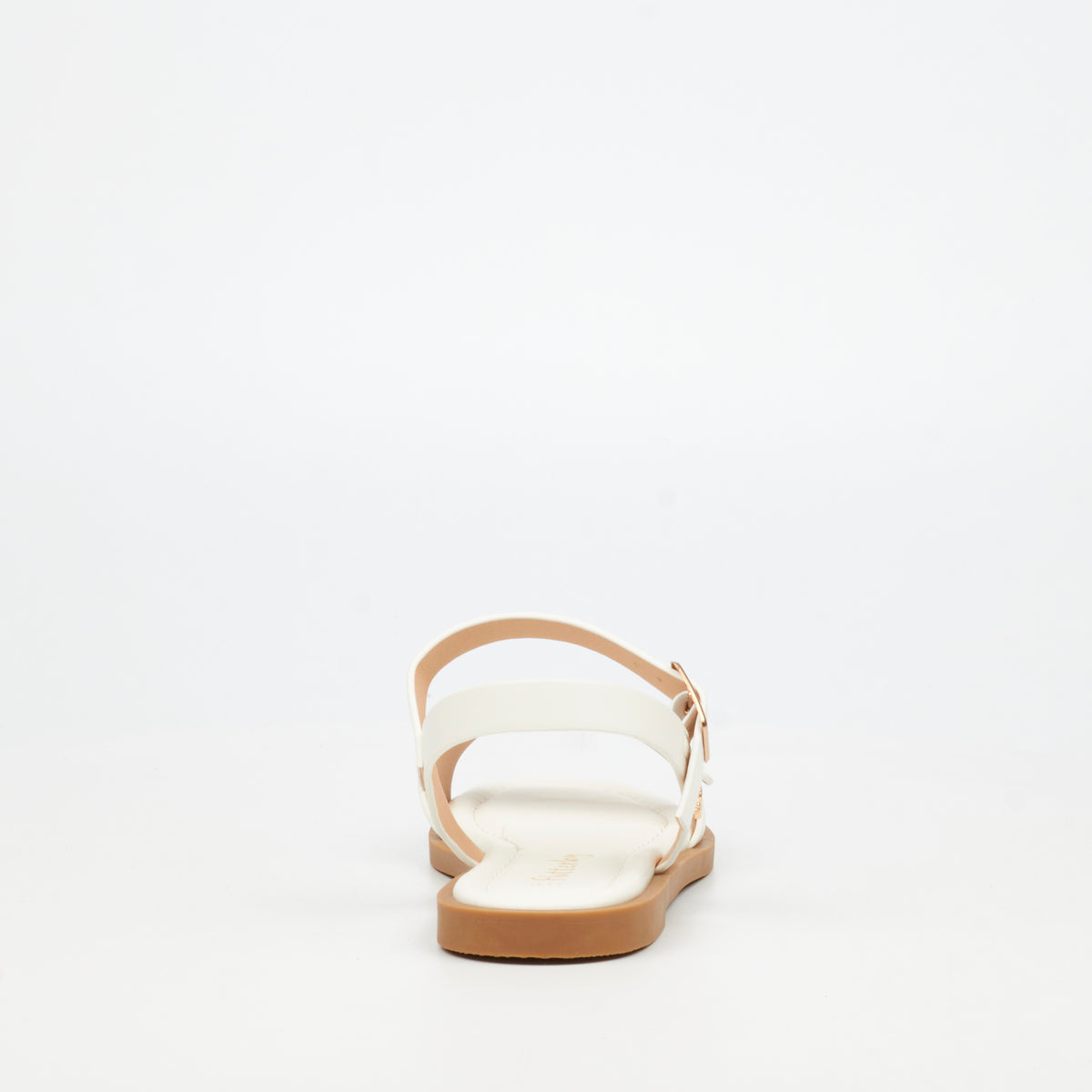 Flutterby Lillie 2 Flat Sandal - White
