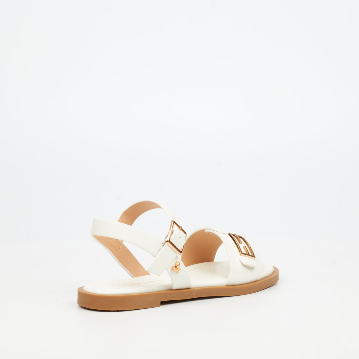 Flutterby Lillie 2 Flat Sandal - White