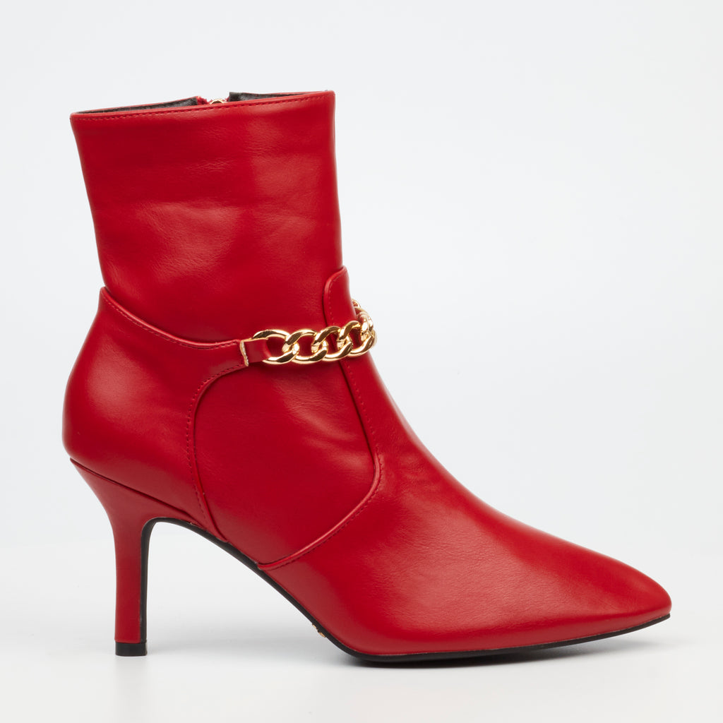 Butterfly Feet Lively 13 Ankle Boot - Red footwear Butterfly Feet