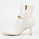 Butterfly Feet Lively 13 Ankle Boots – White