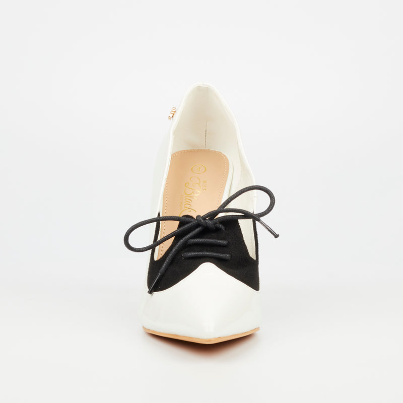 Miss Black Lola 14 Court - White footwear Miss Black   
