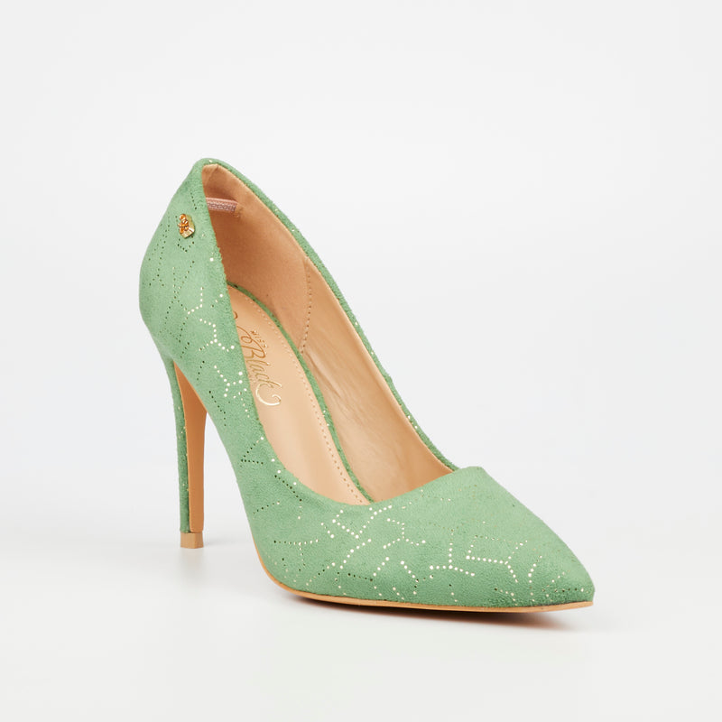 Miss Black Lola 19 Court - Green footwear Miss Black   