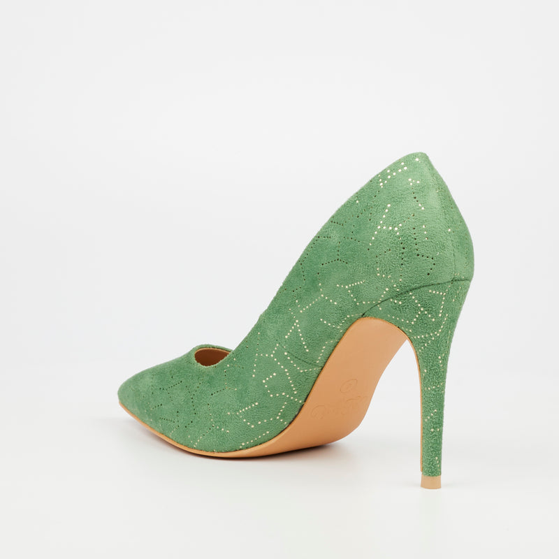 Miss Black Lola 19 Court - Green footwear Miss Black   