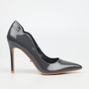 Miss Black Lola 1 Court - Charcoal footwear Miss Black