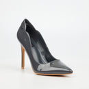 Miss Black Lola 1 Court - Charcoal footwear Miss Black