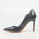 Miss Black Lola 1 Court - Charcoal footwear Miss Black