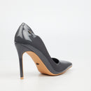 Miss Black Lola 1 Court - Charcoal footwear Miss Black