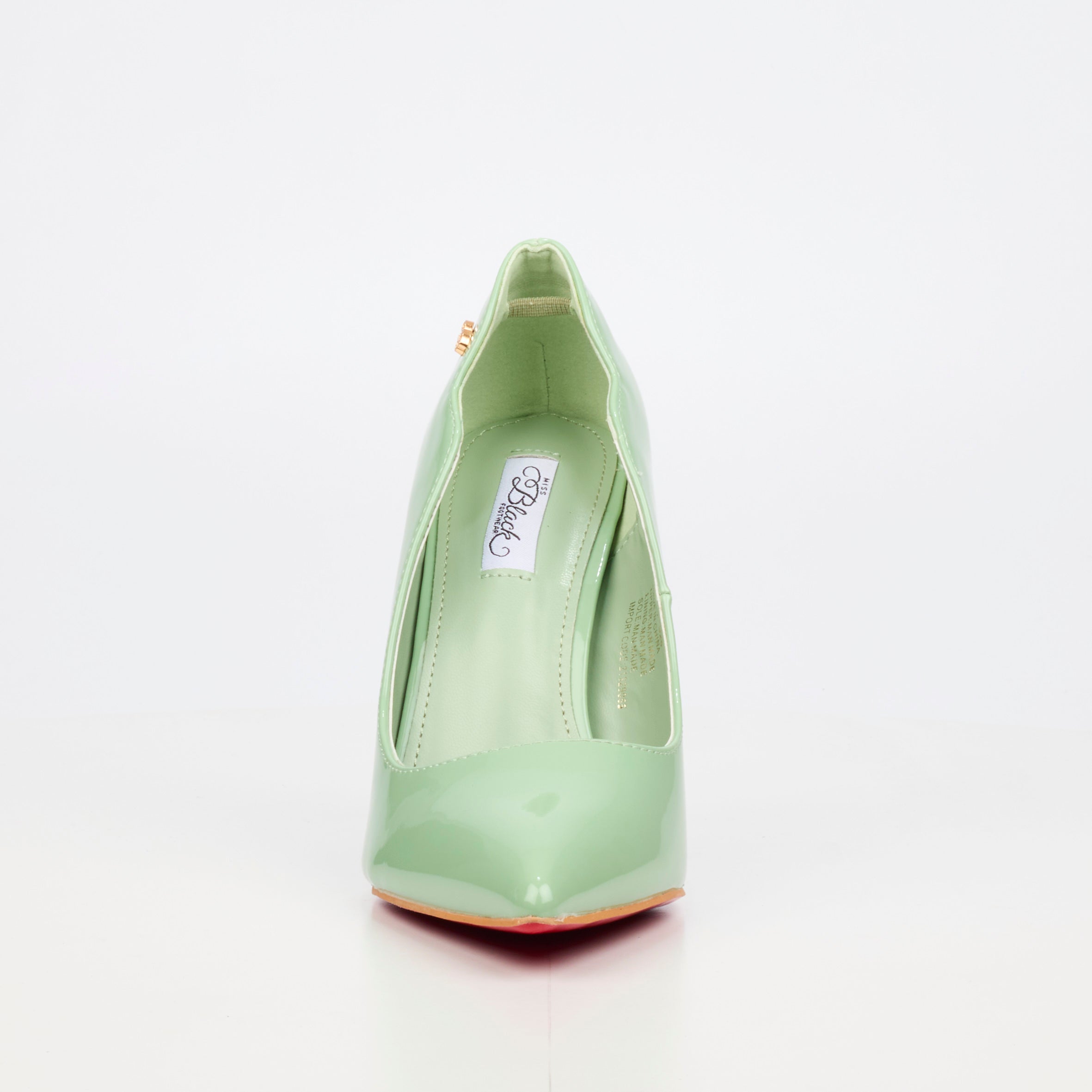 Miss Black Lola 1 Court - Green footwear Miss Black
